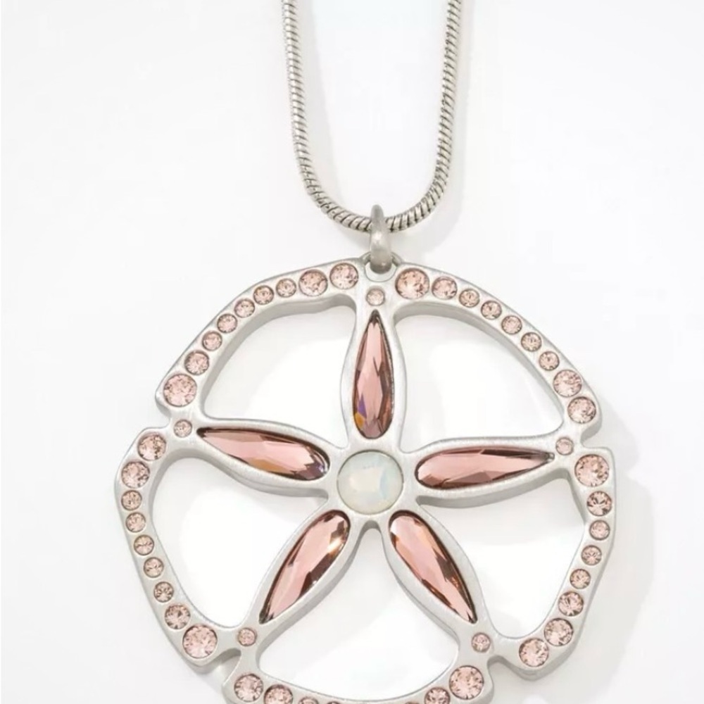 Touchstone Crystal, a Swarovski Crystal company, Organic Sand Dollar Pendant